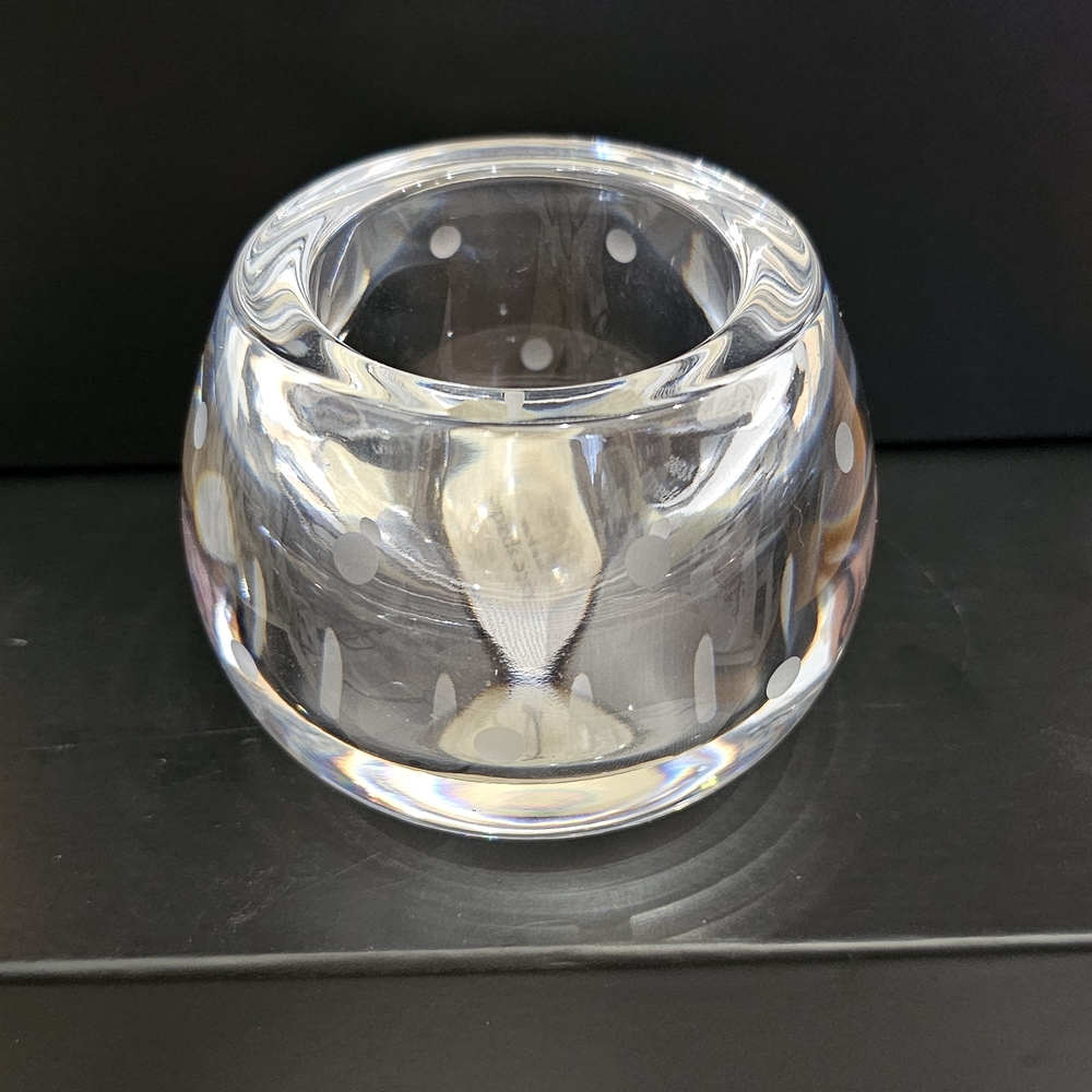 Kate Spade Larrabee Dot Votive Full Lead Chrystal